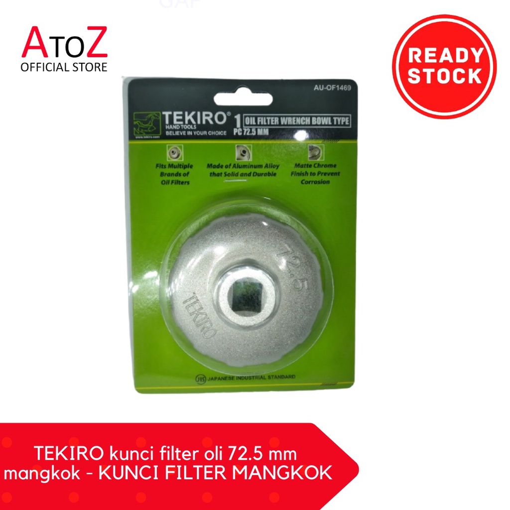 TEKIRO kunci filter oli 72.5 mm mangkok - KUNCI FILTER MANGKOK untuk mobil kijang innova