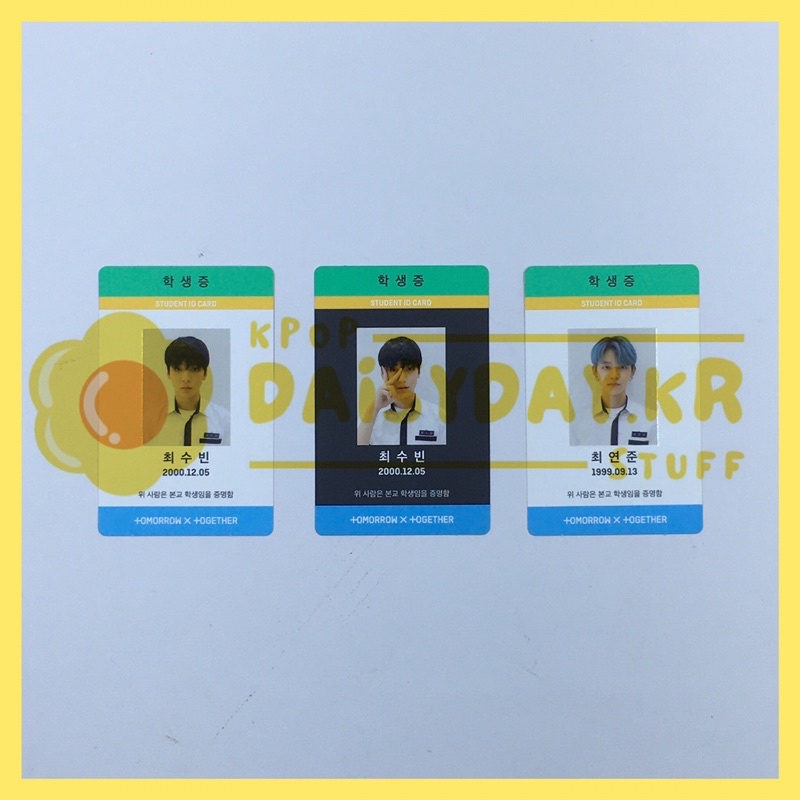 ID Card TXT - Soobin, Yeonjun || Magic TDCM PC Photocard TXT Arcadia Sanctuary