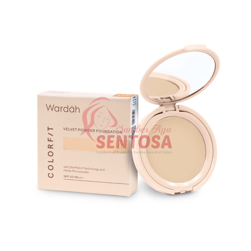 WARDAH COLORFIT VELVET POWDER FOUNDATION 11GR (REFILL)