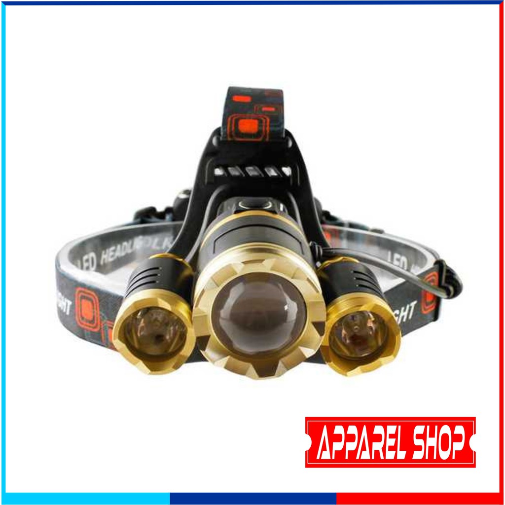 Lampu Senter Kepala LED Waterproof Tahan Air Headlamp Cree ...