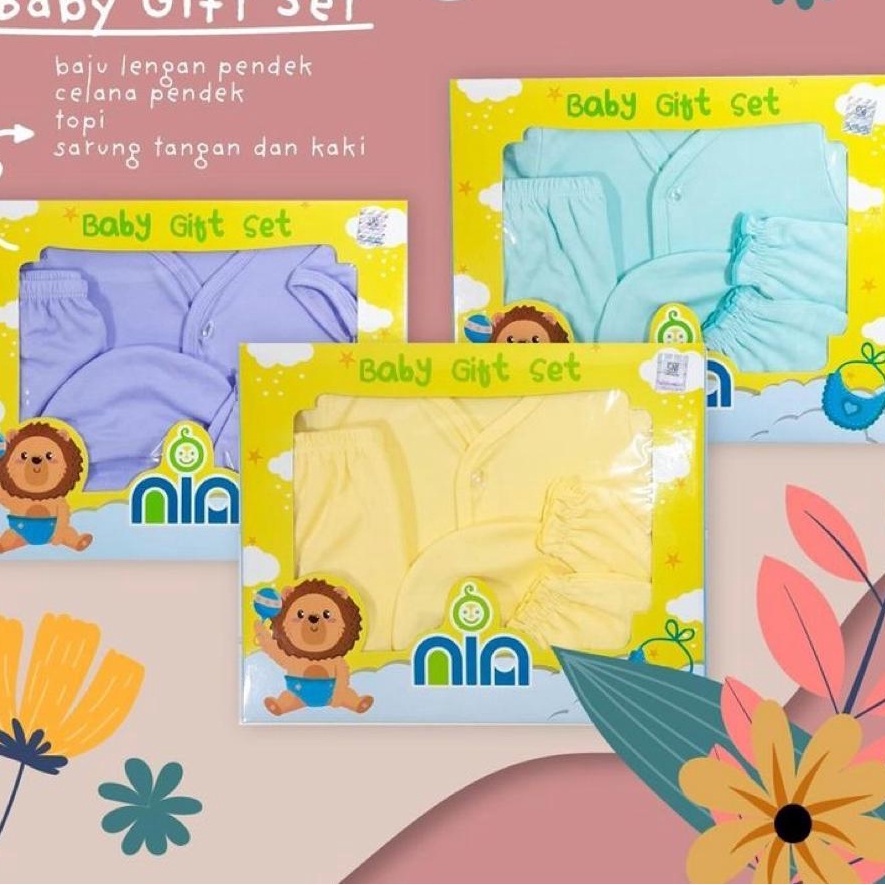 BABY SET NIA - 1 SET PERLENGKAPAN BAJU BAYI BARU LAHIR NIA BAJU BAYI BAJU BABY