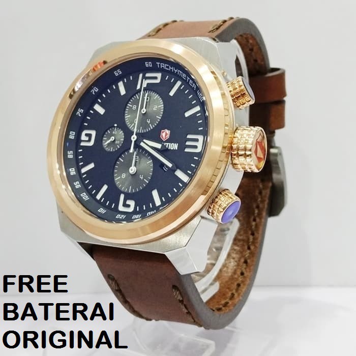 JAM TANGAN PRIA EXPEDITION E 6356 LEATHER ORIGINAL GARANSI RESMI 1 TAHUN