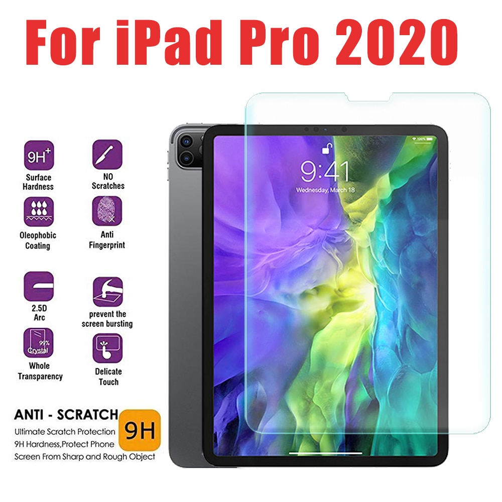 Pelindung Layar Tempered Glass Untuk Ipad Pro 2020 12 9 12.9 11 Pro 11 Pro 2020 A1895 A1980 2018 2020