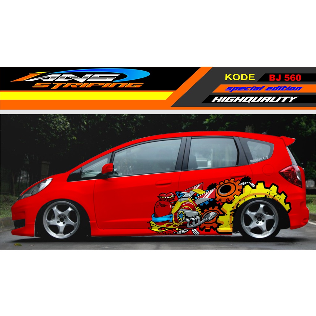 DECAL STIKER MOBIL JASS YARIS BRIO DATSUN / STIKER MOBIL SIFUT / STIKER MOBIL BRIO SWIFT / STIKER