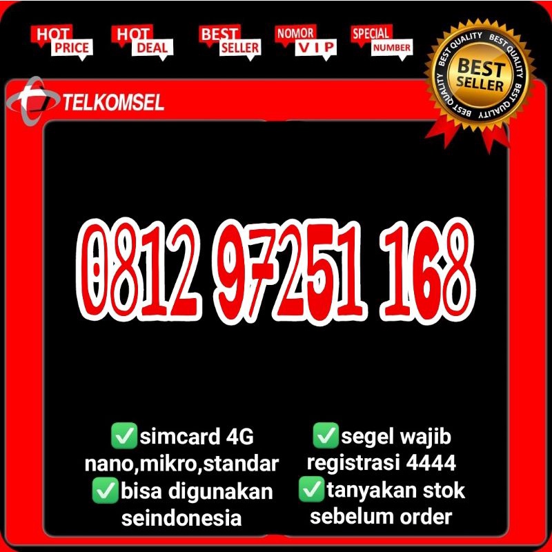 NOMOR CANTIK SIMPATI HOKY 168