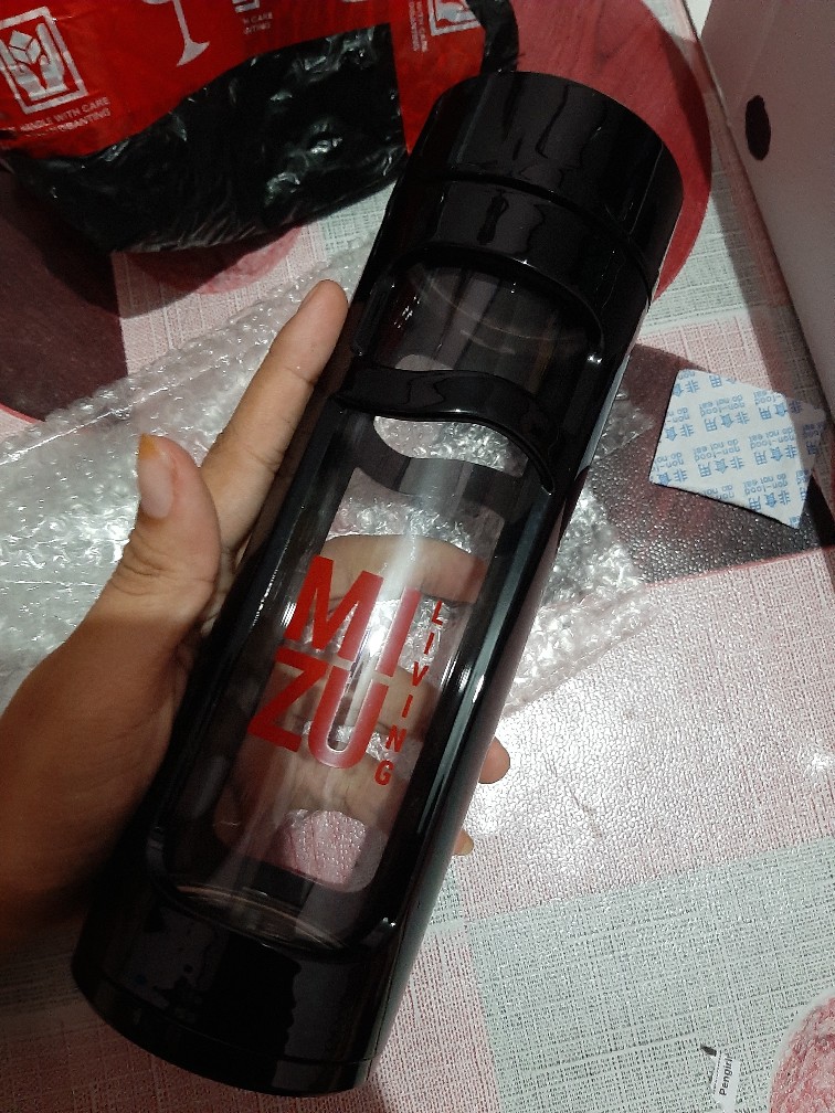 Kou-cha Glass Water Bottle Botol Air Minum Kaca Tumbler 350ml Saringan Teh Infused Water Bpa-free