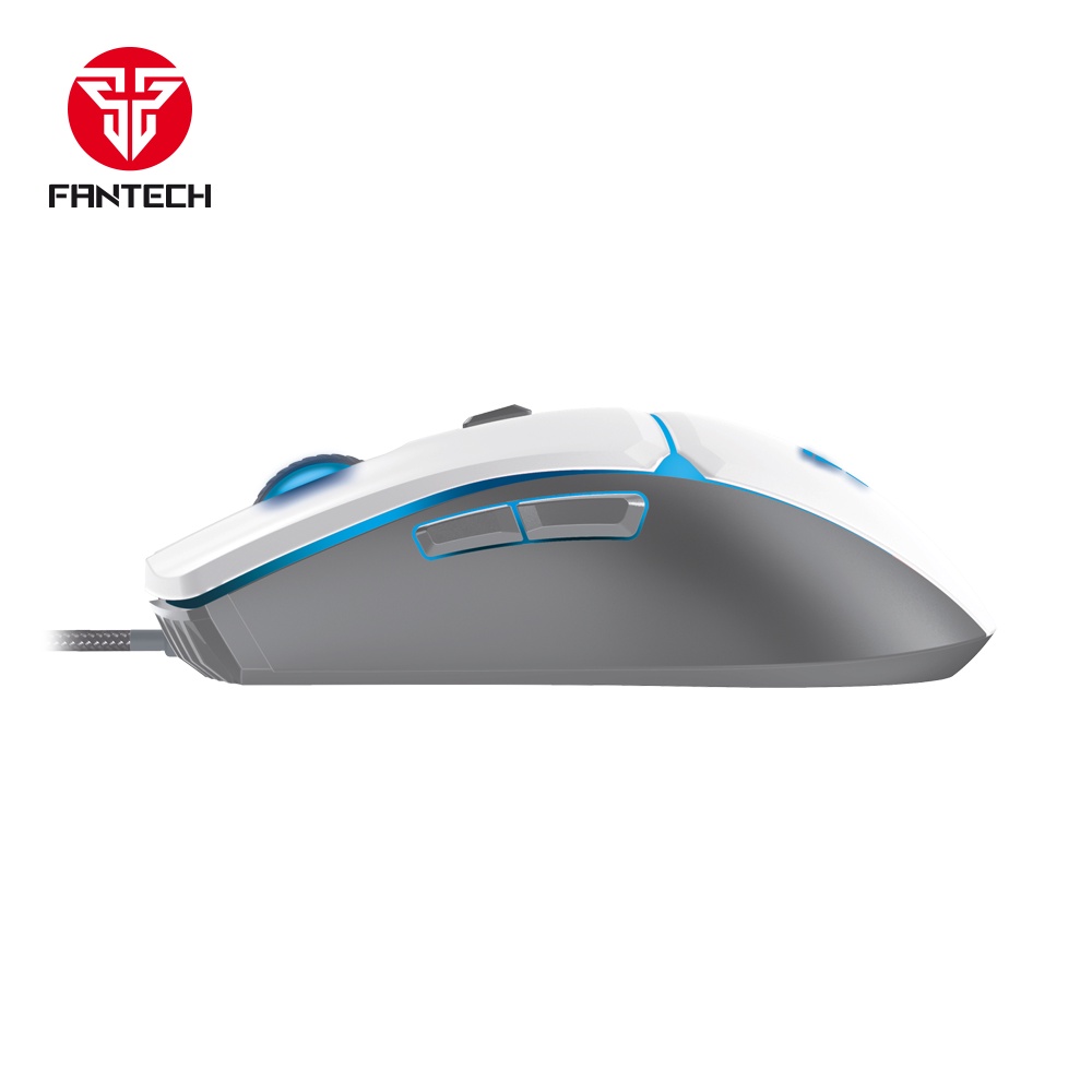 Fantech VX7 CRYPTO Black Gaming Mouse - White Putih