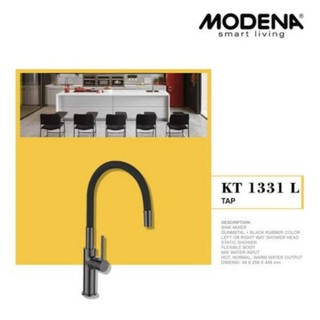 Modena Braciano Ks 8141 Kitchen Sink Bak Cuci Piring 1 Lubang 1 Pengering Kaca Hitam Stainless Shopee Indonesia