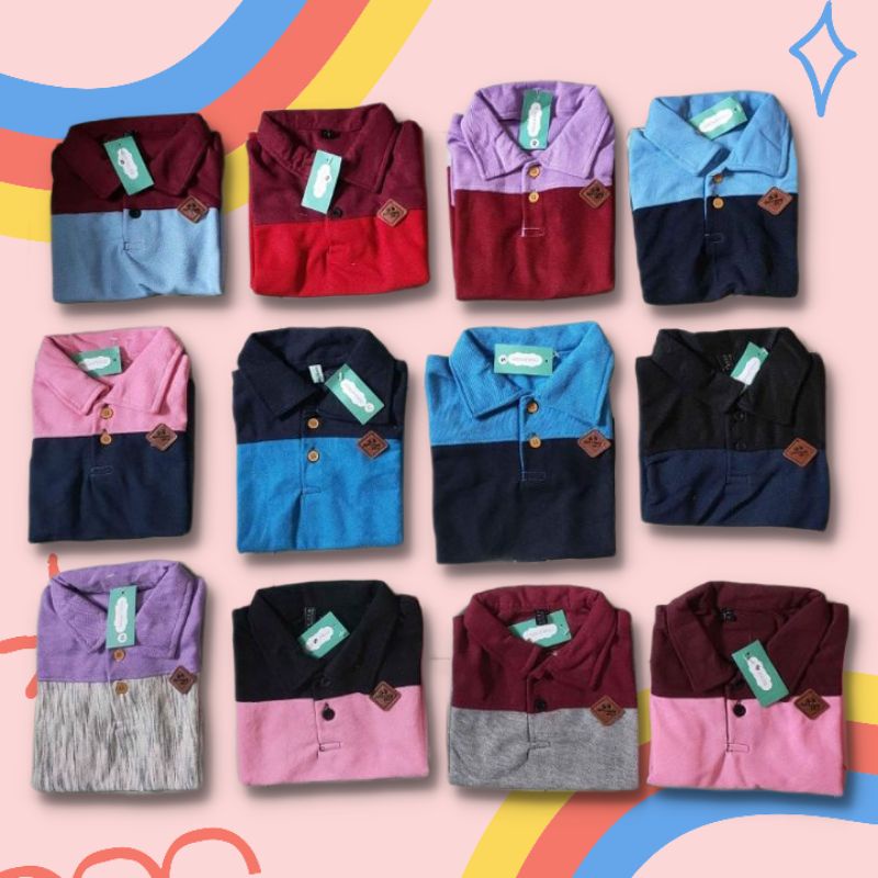 baju kaos kerah polo anak laki laki