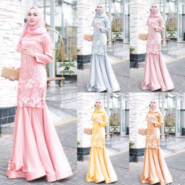 MERMEID GAMIS ORI 3D TILLE MUTIARA BEST QUALITY