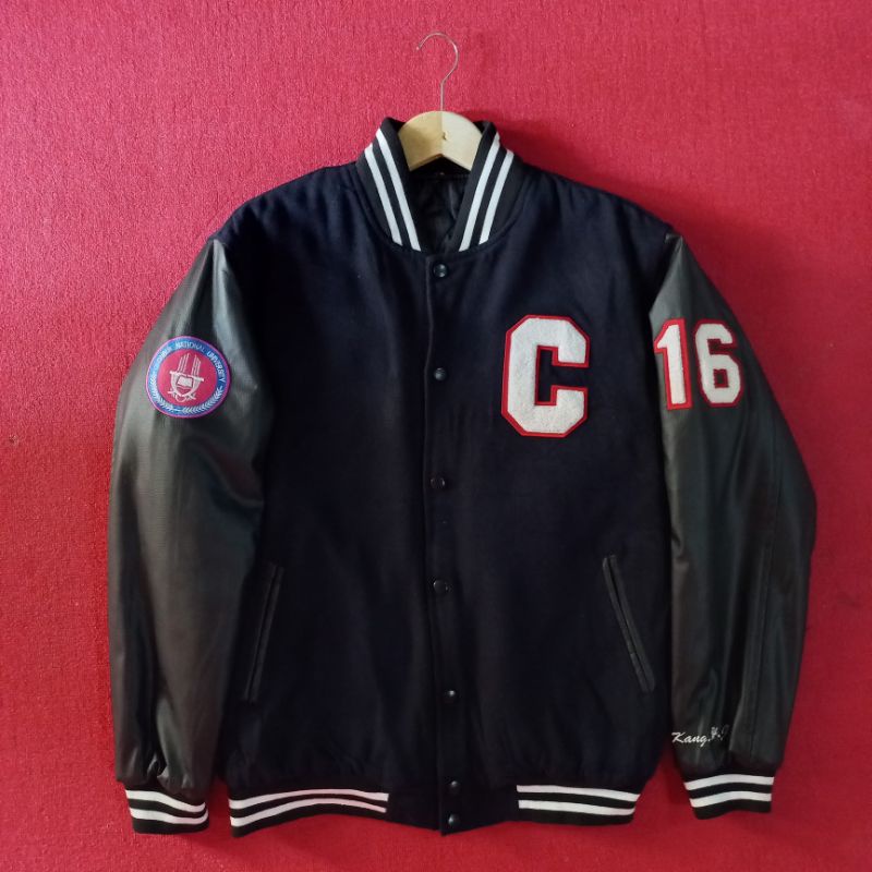 JACKET VARSITY SECOND LENGAN LEATHER