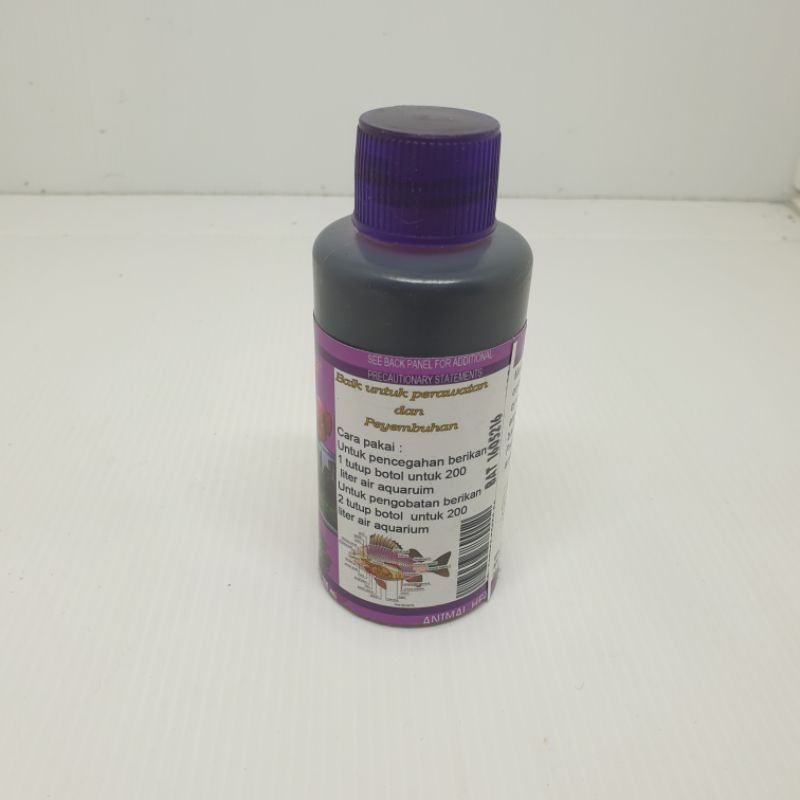 aquarium ikan obat ikan vivian kalsium permangat pk 100 ml ori