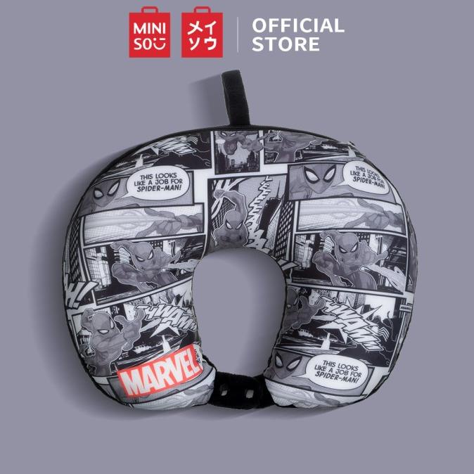 MINISO Marvel Bantal Leher 2 in 1 Bantal Sofa Kursi Lembut Motif