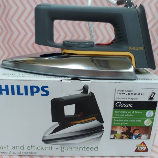 SETRIKA PHILIPS ELECTRIC DRY IRON CLASSIC HD 1172 / PHILIPS HD1172 SETRIKA