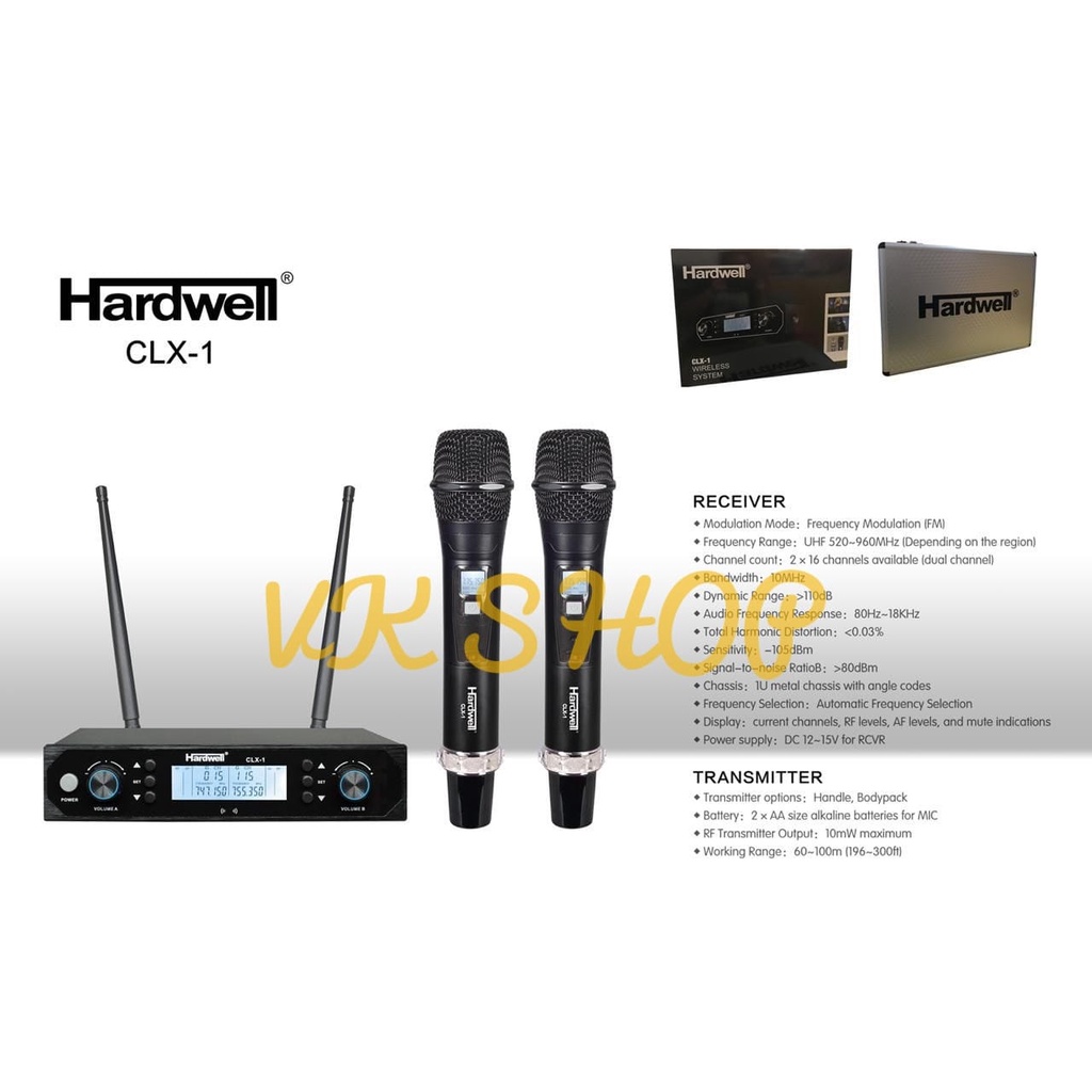 MIC WIRELESS HANDLE HARDWELL CLX 1 HARDWELL CLX1 ORIGINAL