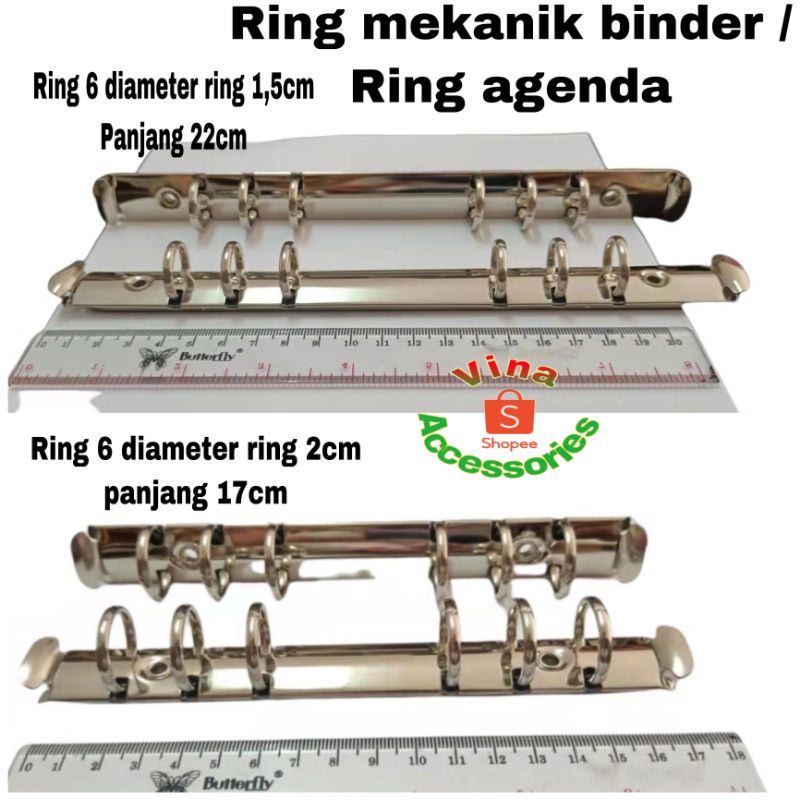 1pcs ring mekanik binder / ring agenda
