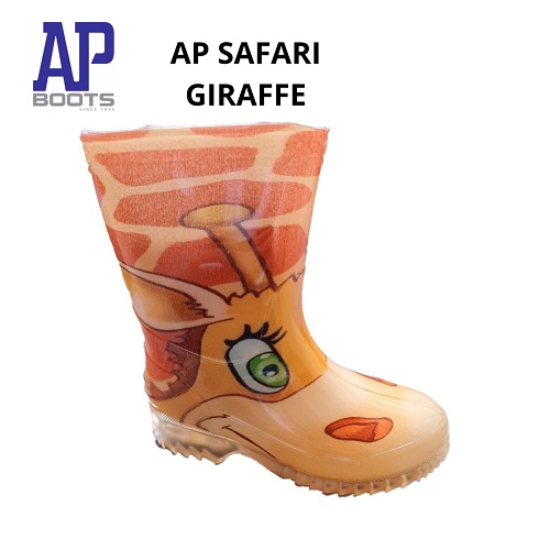 BISA COD - AP BOOTS ANAK GIRAFFE SIZE 23 - 28 - AP ANAK TERMURAH - AP BOOTS ANAK JERAPAH TERMURAH - SEPATU BOOTS KARET ANAK - FANZ STORE