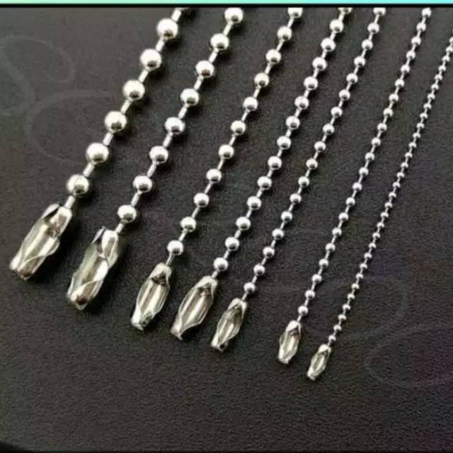 Kalung titanium biji lada kalung anti karat selamanya