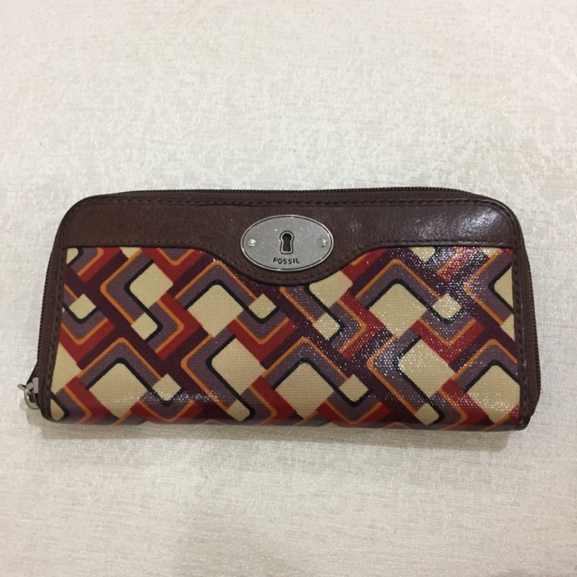dompet clutch fossil keyper long wallet