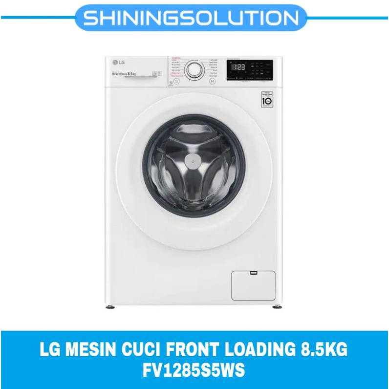 LG MESIN CUCI FRONT LOADING 8.5KG FV1285S5WS (INVERTER)