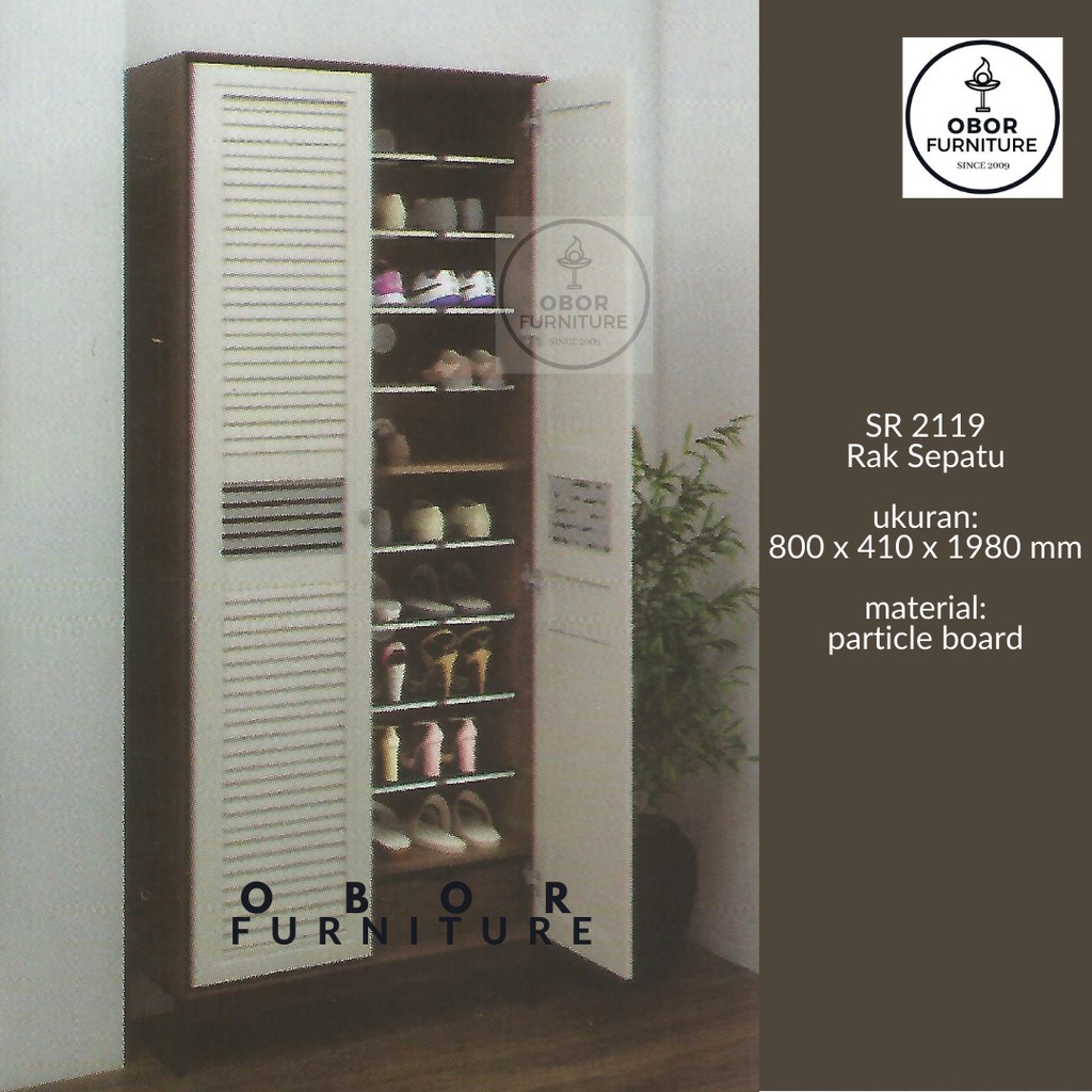 [JABODETABEK] Lemari Sepatu Rak Sepatu SR 2119 Graver