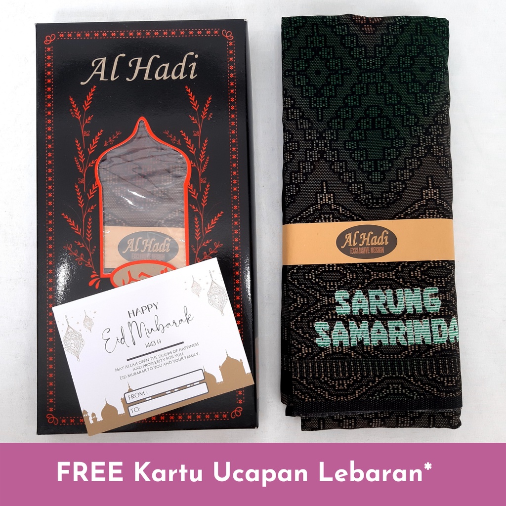 Sarung Pria Dewasa Premium by Al Hadi - Motif Ethnic Samarinda | Hampers Lebaran | Sarong Perlengkap