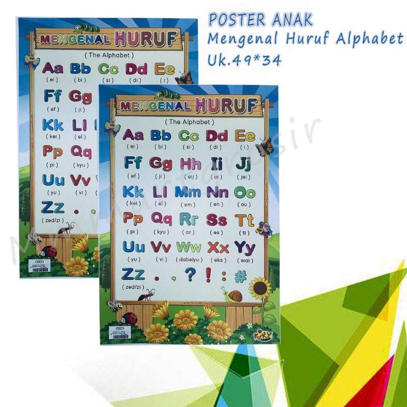 Poster Anak Edukasi/ Poster Kiky/ Poster Belajar Anak