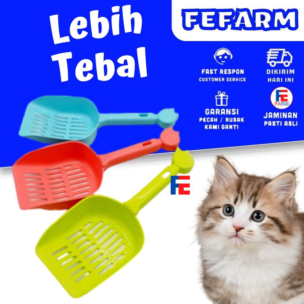 Serokan Pasir Kucing Sekop Pasir Cat Litter Skoop Scoop FEFARM