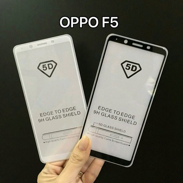 TEMPERED GLASS FULL LEM 5D OPPO F5 OPPO F5 YOUTH