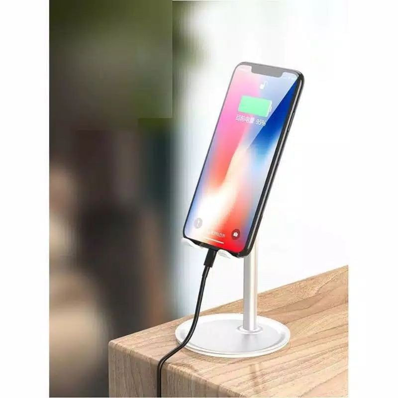 mrcaisen New Phone holder meja stand hp stand bracket hp aluminium liftable