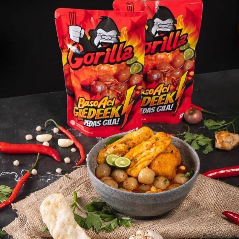 

Gorilla Baso Aci Gledeeek Siap Saji 200gr