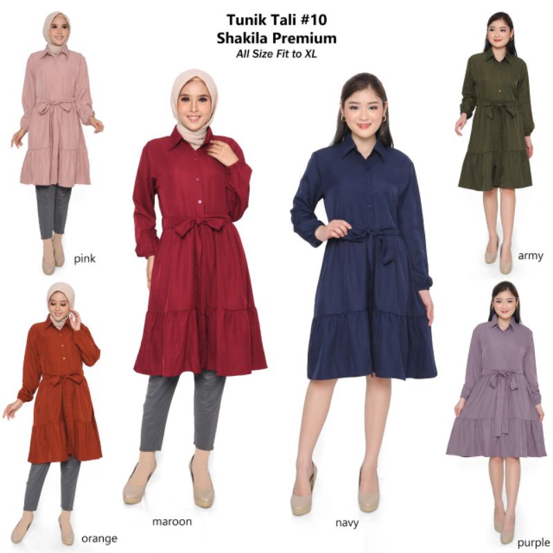 DRESS WANITA SHAKILA IMPOR/TUNIK S10 SHAKILA premium