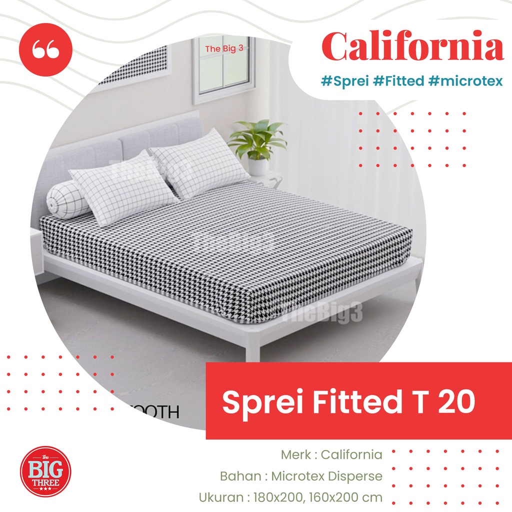 Sprei CALIFORNIA 180x200 / 160x200 motif Cosmo Rein Tory Levin Royale Verena Mirah Megumi Raisha Rosalba Shaba Savana - 180 King 160 Queen SP