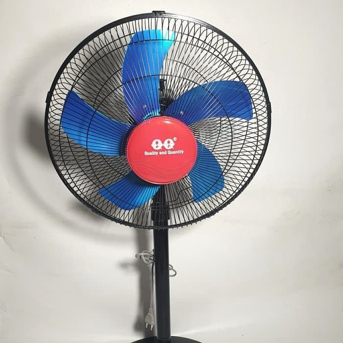 QQ Stand Fan 16 Inch Kaki Bulat Besi GMM-372 GMM372 / GMM 372