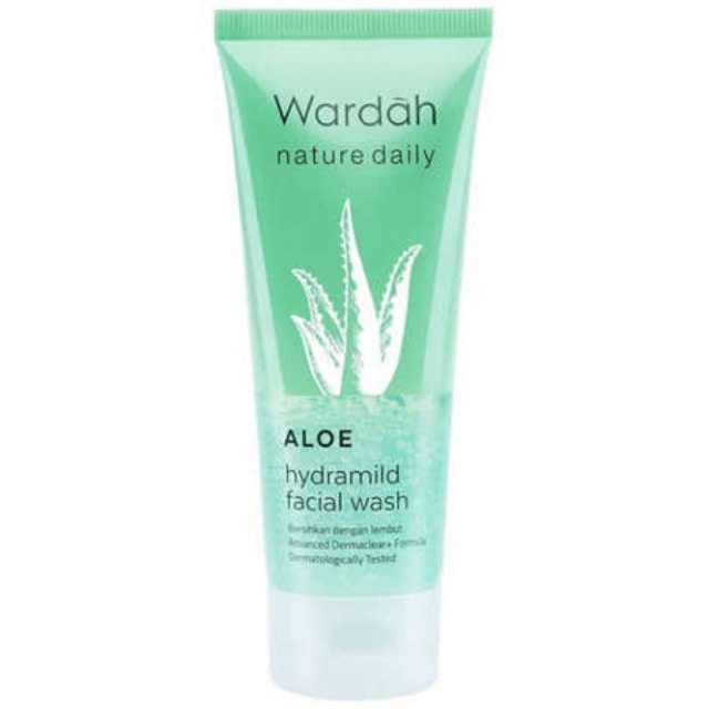 Wardah nature daily aloe facial wash / sabun cuci muka wardah hydramild