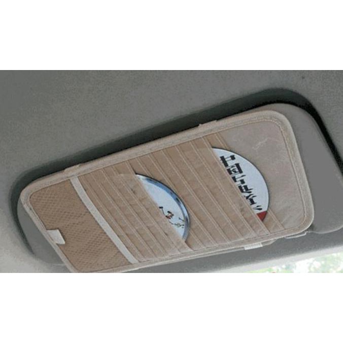 Tempat CD Sun Visor mobil Kartu VCD DVD Cars Organizer Interior Holder MURAAAh