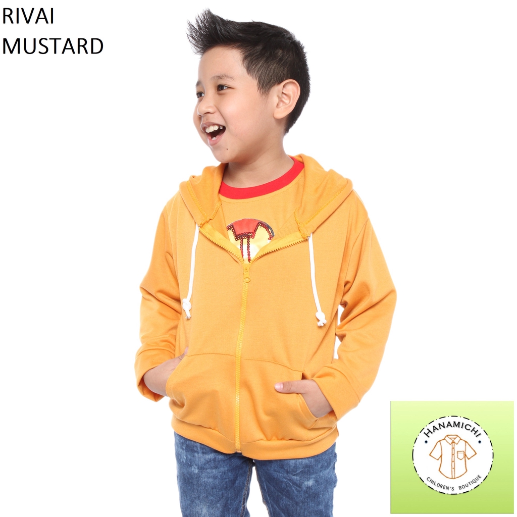 Hanamichi RIVAI Baju Hoodie Anak Lengan Panjang