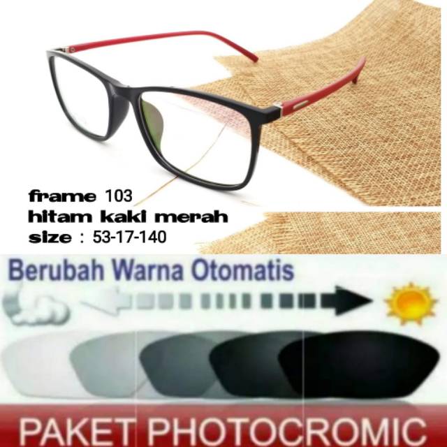 Frame Kacamata Anti Radiasi PHOTOCROMIC, Kaca mata Minus, Kacamata Plus, Kaca mata Terbaru