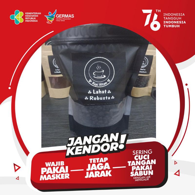 

Kopi Bubuk, Kopi Hitam Lahat Robusta 400 gr