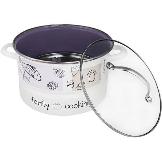 Chefina Steamer Panci Kukus Enamel uk 22cm
