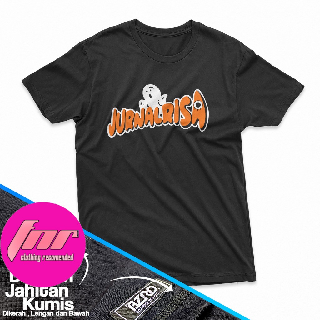 COD Kaos Jurnalrisa Youtuber Hantu Misteri Risa Saraswati Baju Unisex Cotton Combed 30s