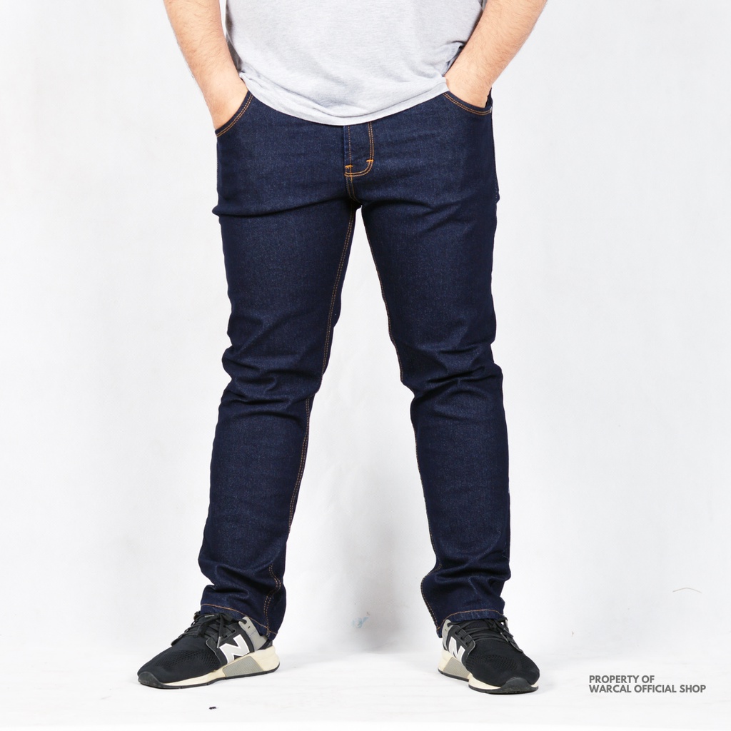 Jeans JUMBO Pria Strecth Celana Panjang Bigsize Slimfit Birdong