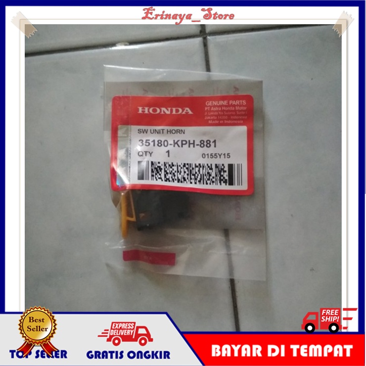 ORIGINAL SGP Saklar Sakelar Tombol Klakson Motor Smash Supra Fit New 125 Kharisma Vario Beat Revo Or