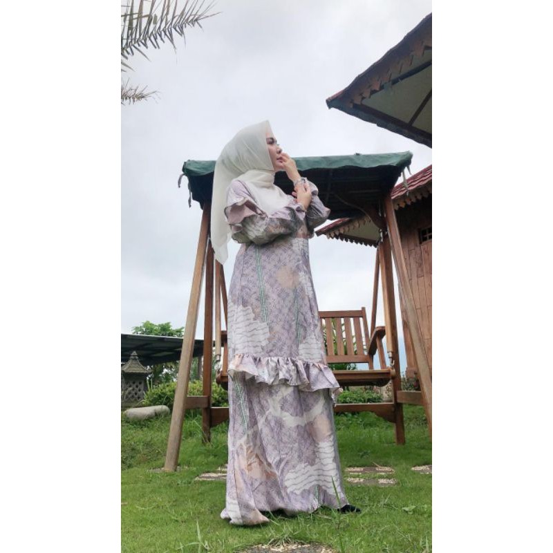 BAJU DRESS GAMIS BAHAN MAXMARA