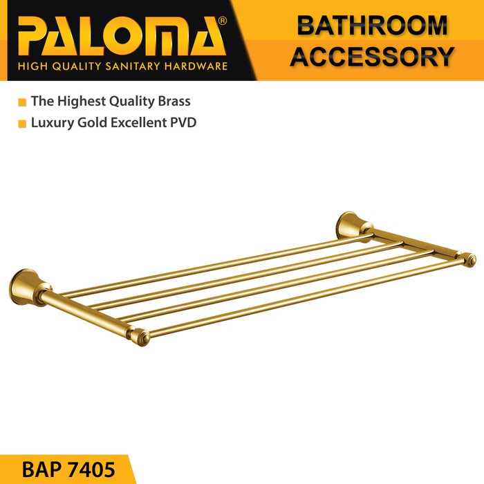 PALOMA BAP 7405 Rak Handuk Baju Gantungan Hanger Dinding Kamar Mandi