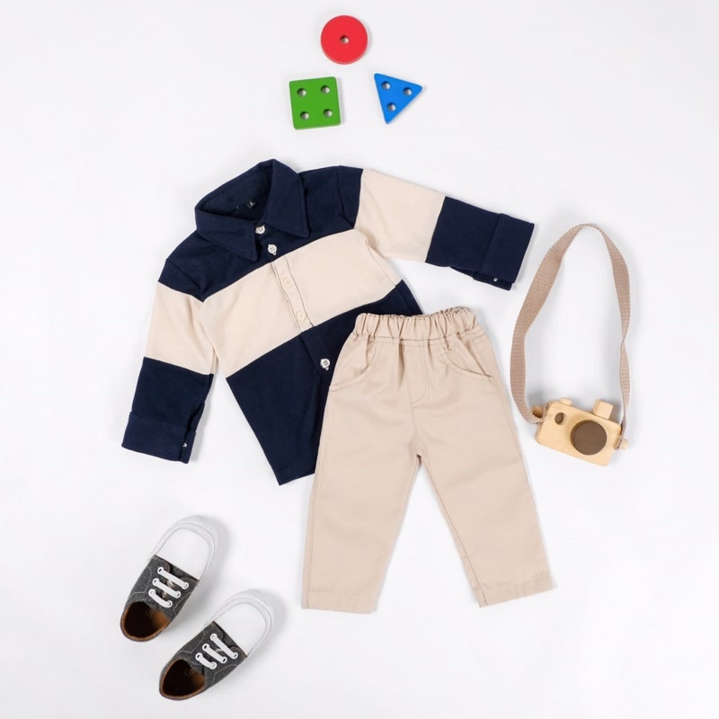 RACHIDKIDS / SERAGAM KELUARGA / FAMILY CASUAL SET / ADRIES FAMILY SET NAVY
