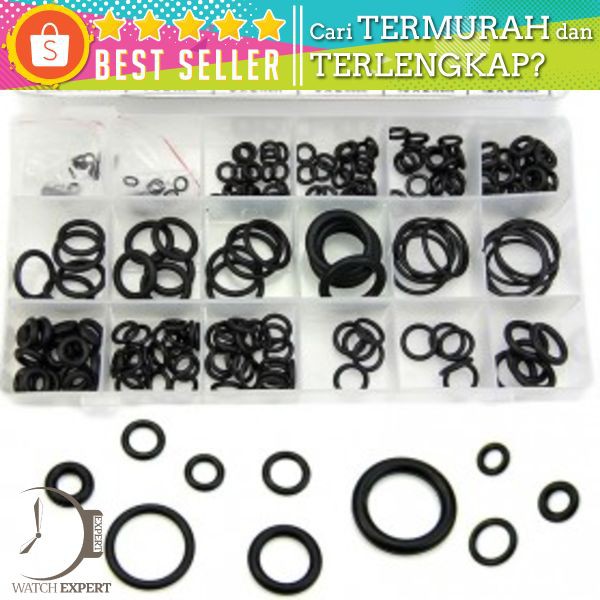 Karet Rubber O Ring Seal Tightening 225 PCS - Hitam