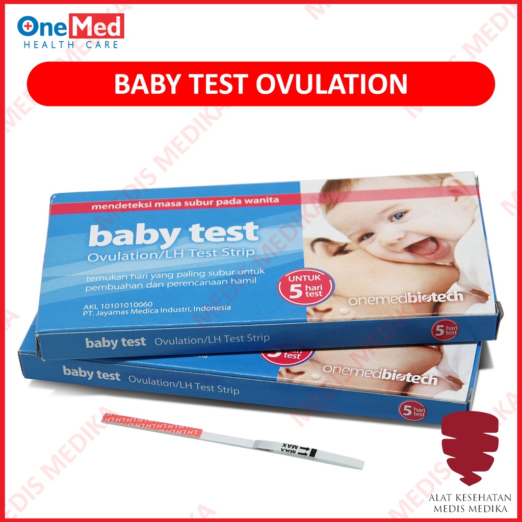 Baby Test Alat Strip Tes Masa Subur Ovulation LH Kesuburan OneMed