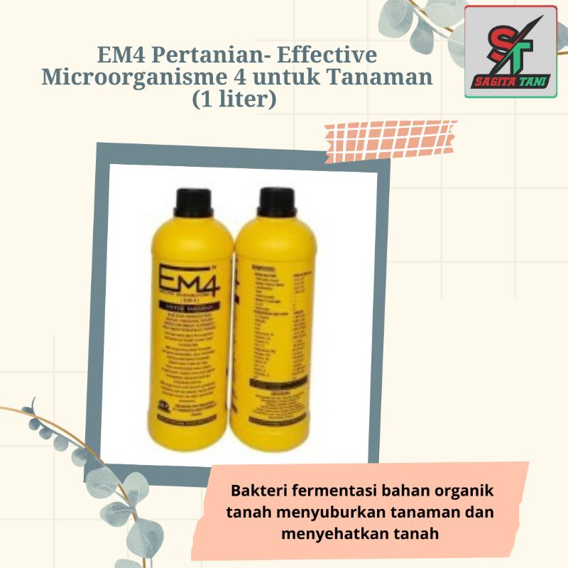 Jual PUPUK CAIR EM4 PERTANIAN (Efektif Mikro Organisme) | Shopee Indonesia