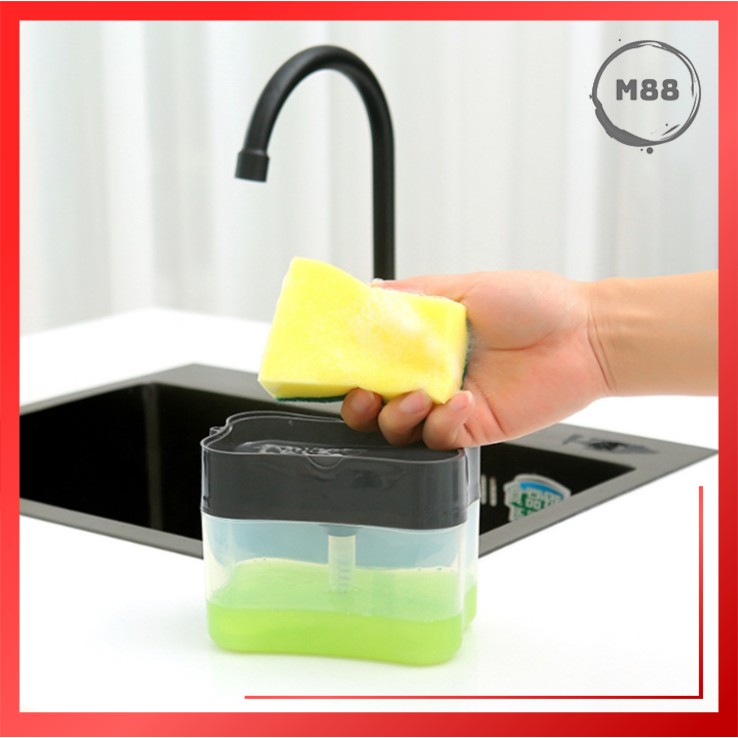 MARKAS88 Tempat Sabun Cuci Piring Soap Pump Dispenser Sabun Cuci Piring Tempat Sabun Spon Dapur